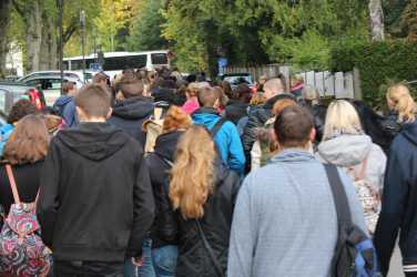 Kennenlernen beim Wandertag