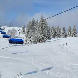 Siebtklässler haben Spaß im Schnee