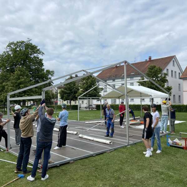 Realschüler helfen tatkräftig beim Bläsertag